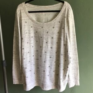 Heather Grey Detailed Top